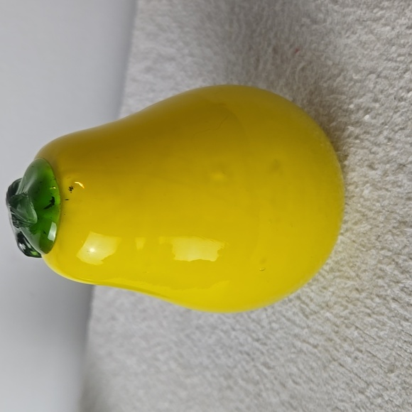 VINTAGE Murano Style Blown Glass Fruit Set - 5pc Centerpiece--Note Condition - Picture 10 of 11